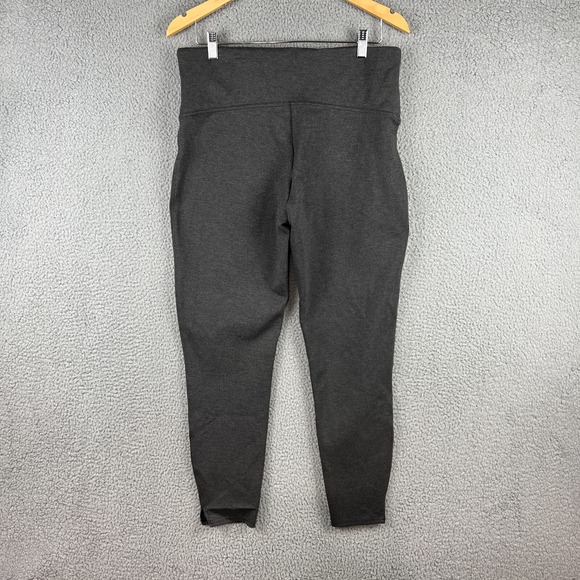 Ponte Ankle Split Hem Pants by Spanx - Women's Shapewear Leggings - Size XL Grey - Picture 4 of 11